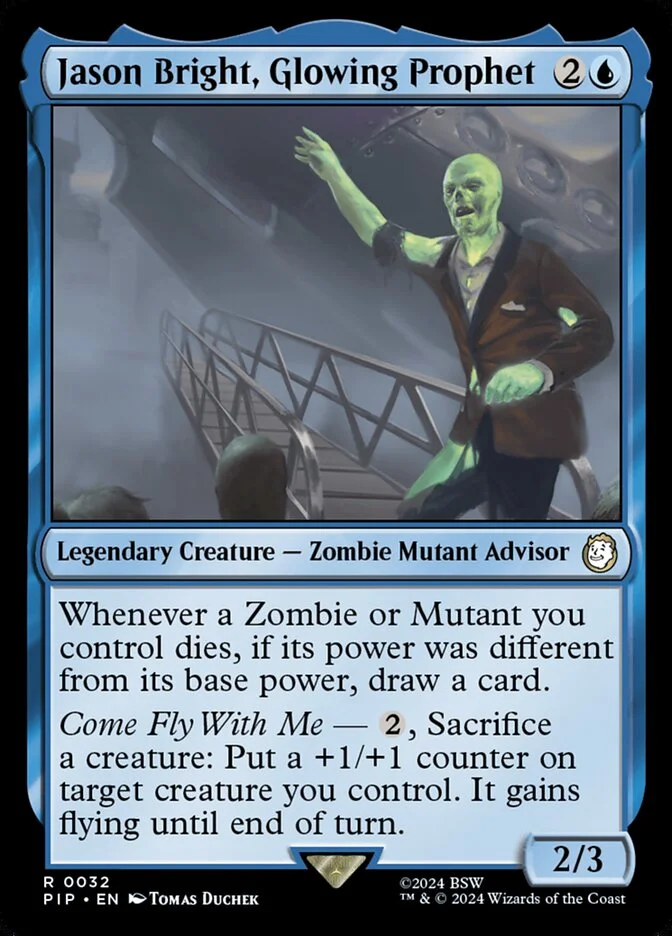 Jason Bright, Glowing Prophet (Fallout) - Magic: The Gathering in TCG Land
