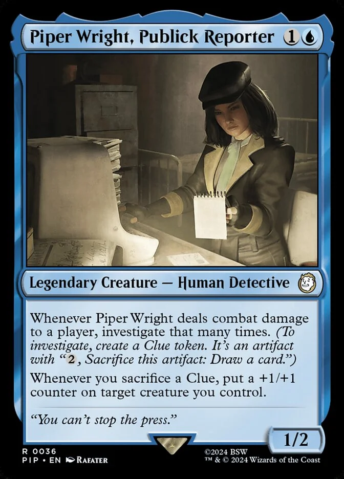 Piper Wright, Publick Reporter (Fallout) - Magic: The Gathering in TCG Land