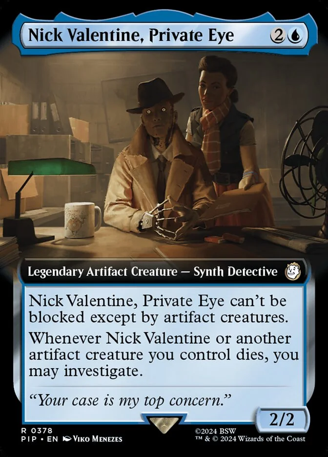 Nick Valentine, Private Eye (Fallout) - Magic: The Gathering in TCG Land