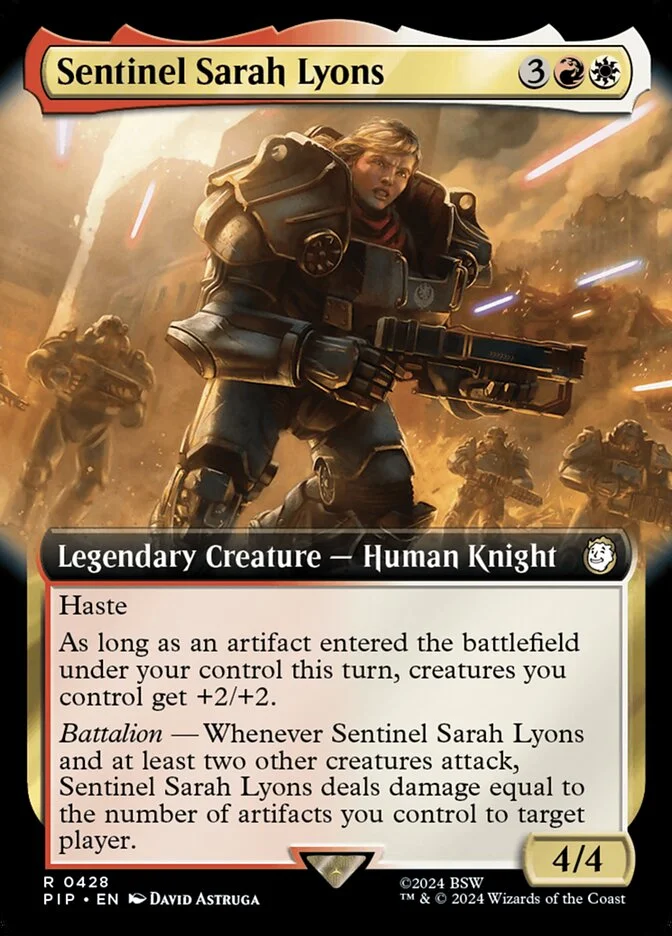 Sentinel Sarah Lyons (Fallout) - Magic: The Gathering in TCG Land