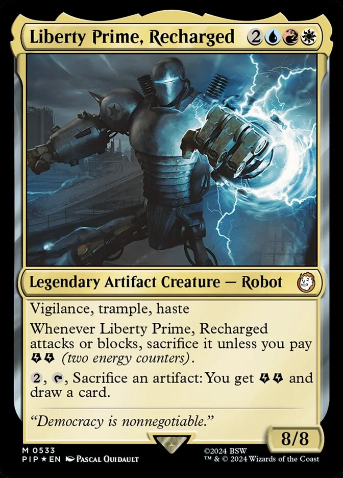 Liberty Prime, Recharged (Fallout) - Magic: The Gathering in TCG Land
