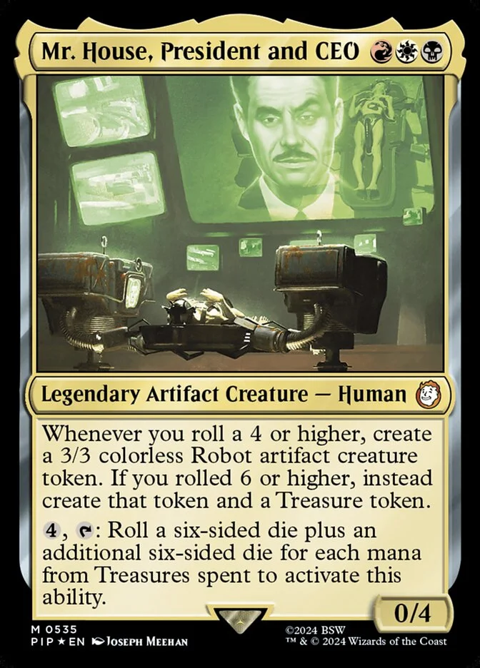 Mr. House, President and CEO (Fallout) - Magic: The Gathering in TCG Land