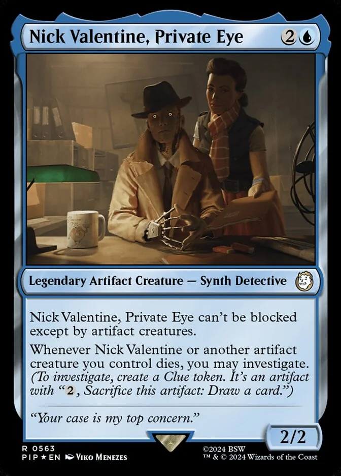 Nick Valentine, Private Eye (Fallout) - Magic: The Gathering in TCG Land