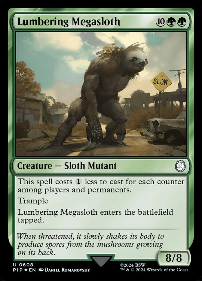 Lumbering Megasloth (Fallout) - Magic: The Gathering in TCG Land