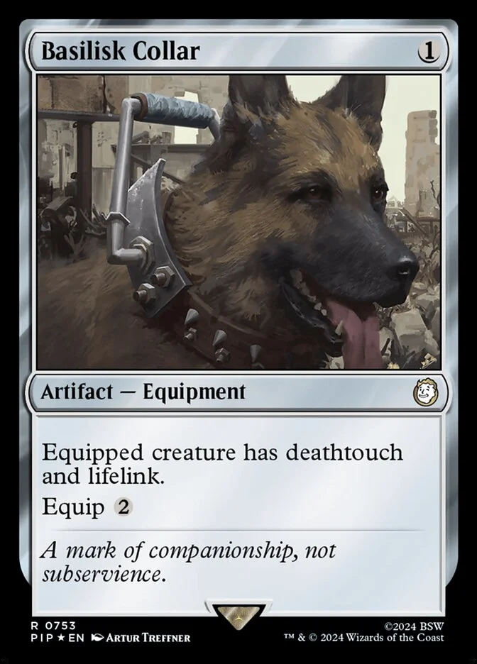 Basilisk Collar (Fallout) - Magic: The Gathering in TCG Land