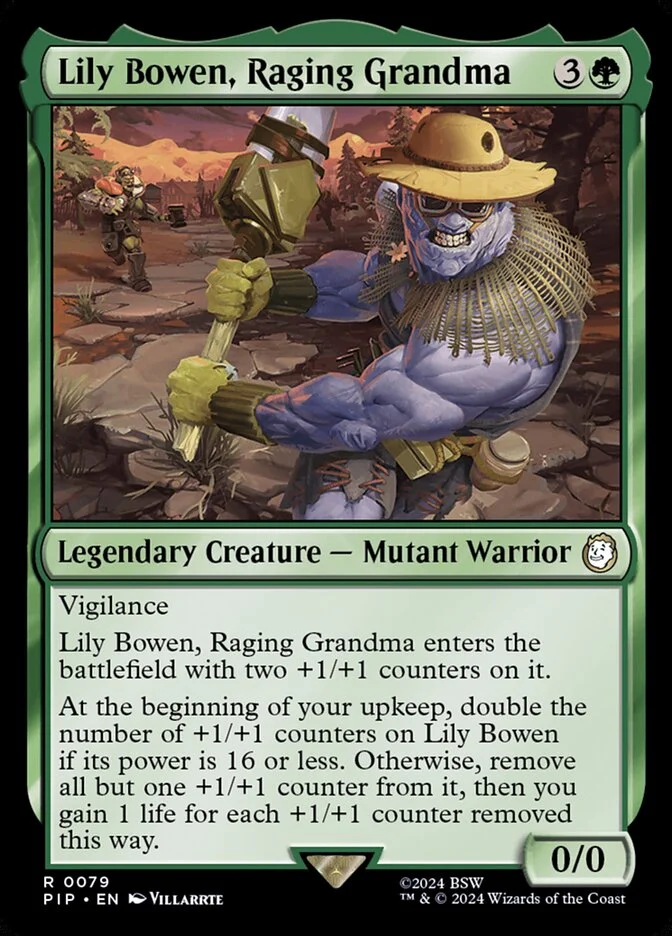 Lily Bowen, Raging Grandma (Fallout) - Magic: The Gathering in TCG Land