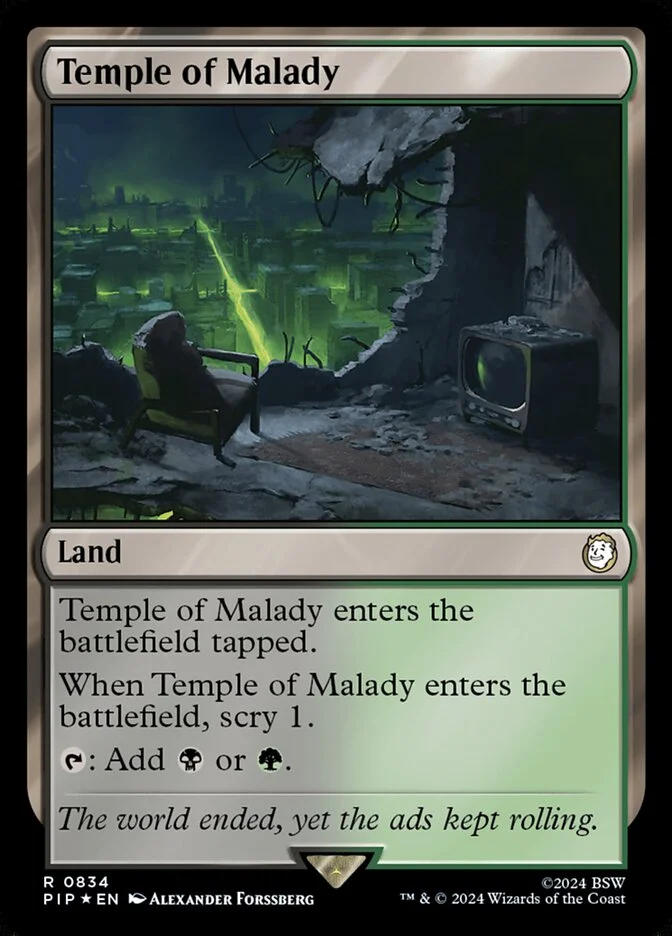 Temple of Malady (Fallout) - Magic: The Gathering in TCG Land