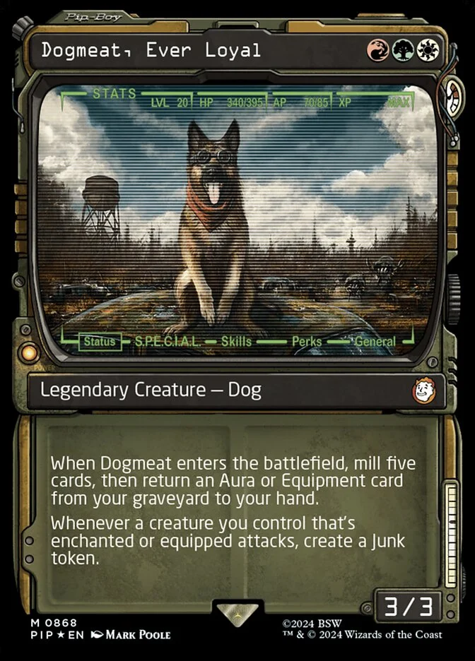 Dogmeat, Ever Loyal (Fallout) - Magic: The Gathering in TCG Land
