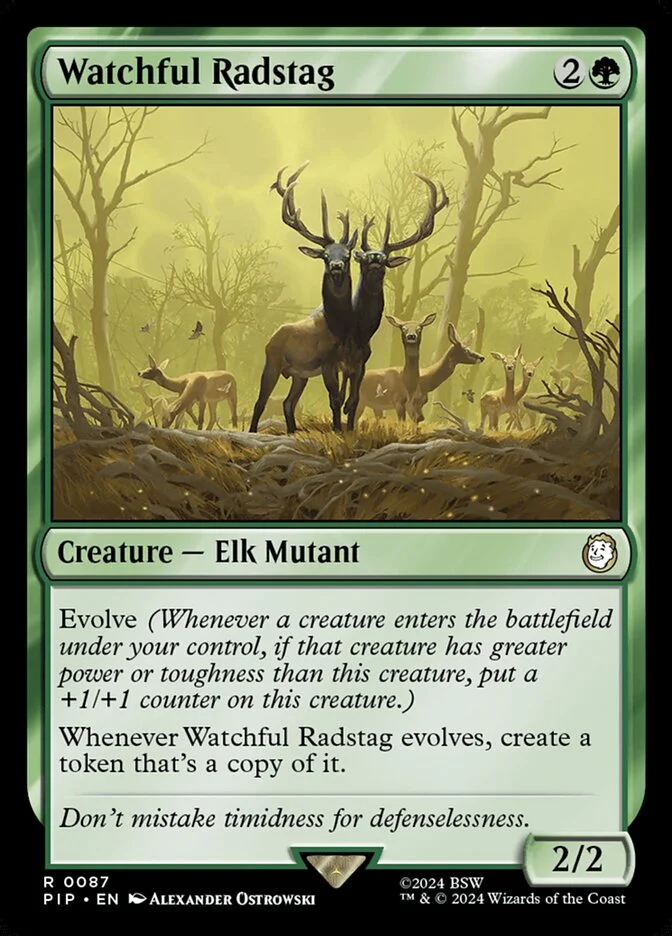 Watchful Radstag (Fallout) - Magic: The Gathering in TCG Land