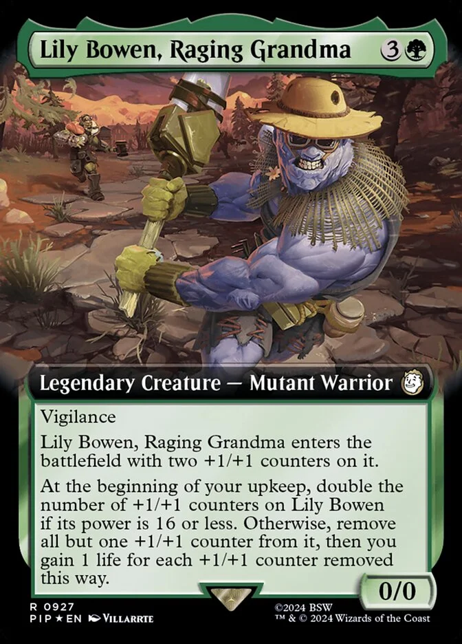 Lily Bowen, Raging Grandma (Fallout) - Magic: The Gathering in TCG Land