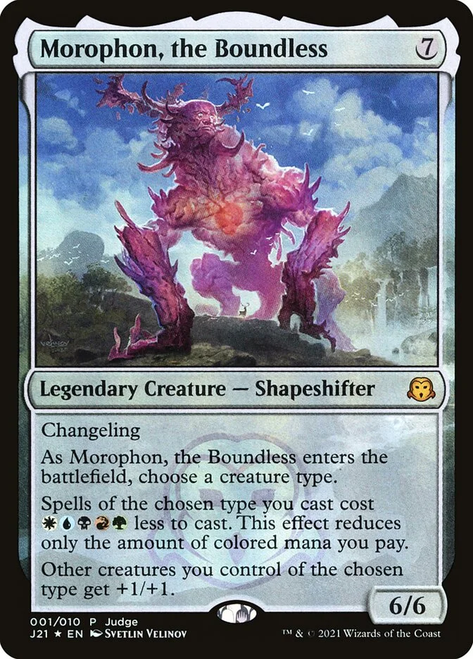 Morophon, the Boundless (Judge Gift Cards 2021) - Magic: The Gathering in TCG Land México