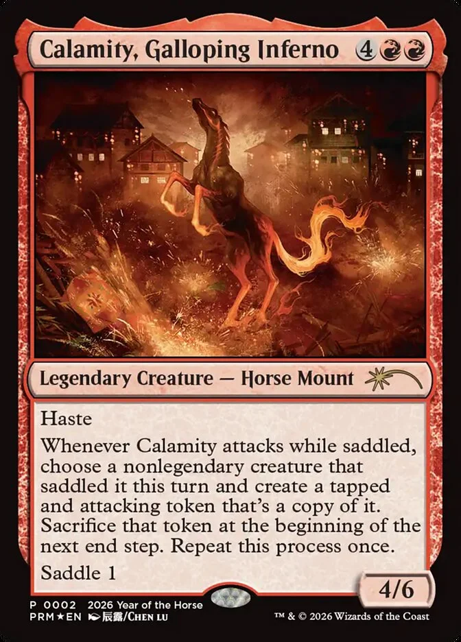Calamity, Galloping Inferno (Year of the Horse 2026) - Magic: The Gathering in TCG Land México