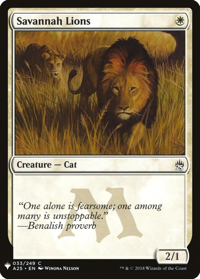 Savannah Lions (The List) - Magic: The Gathering in TCG Land