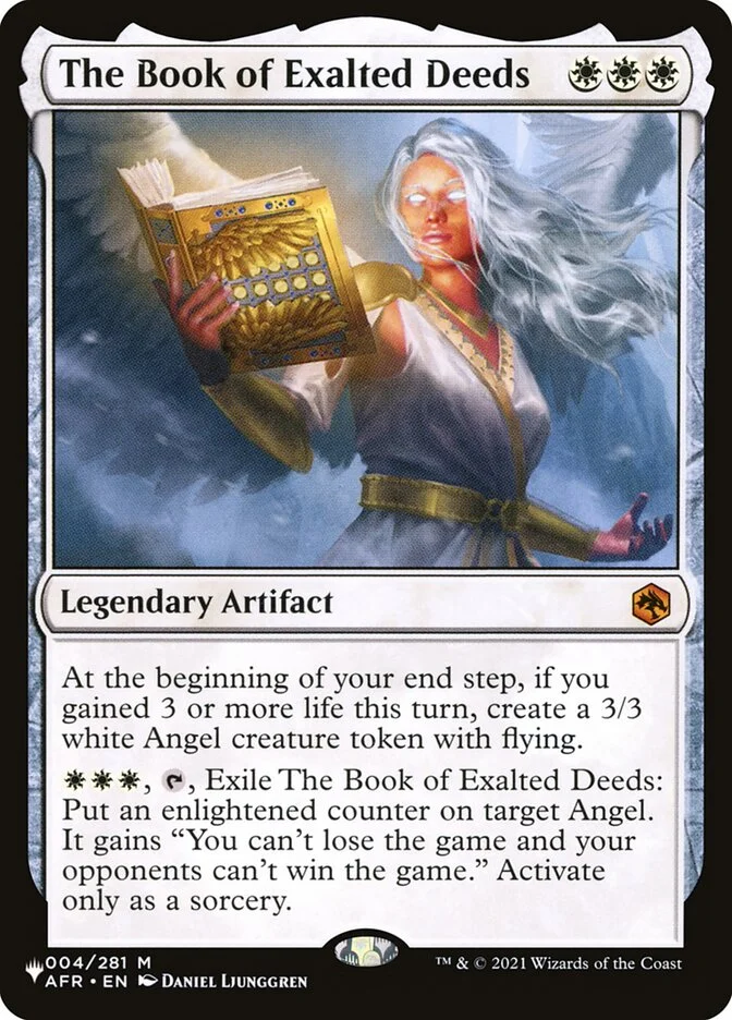 The Book of Exalted Deeds (The List) - Magic: The Gathering in TCG Land