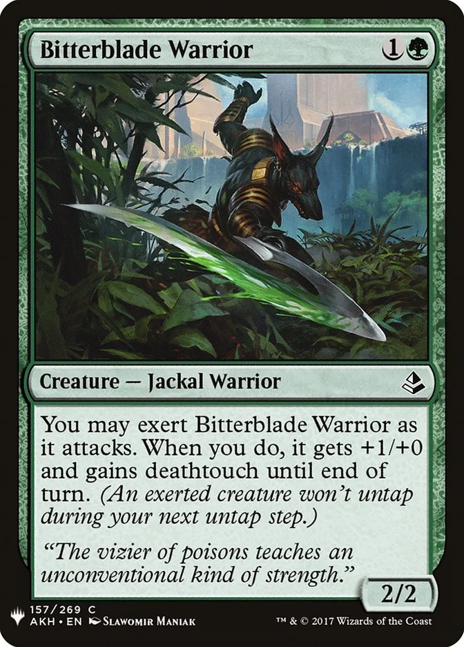 Bitterblade Warrior (The List) - Magic: The Gathering in TCG Land