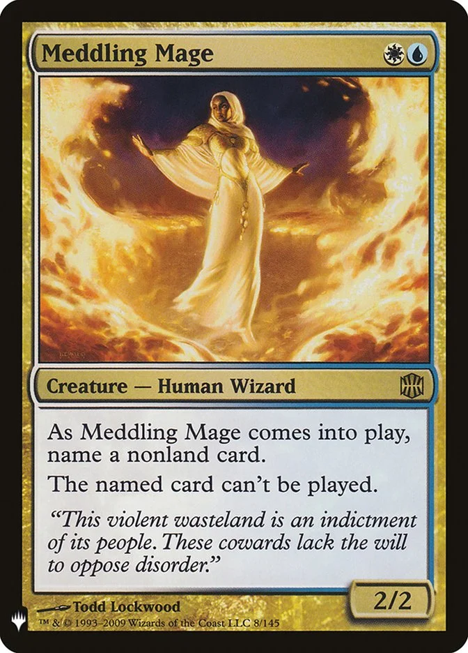 Meddling Mage (The List) - Magic: The Gathering in TCG Land