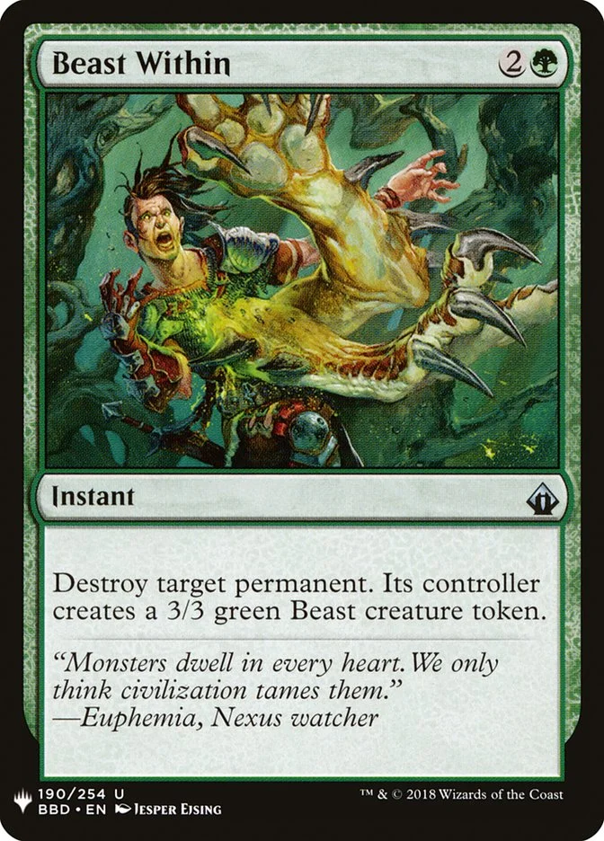 Beast Within (The List) - Magic: The Gathering in TCG Land