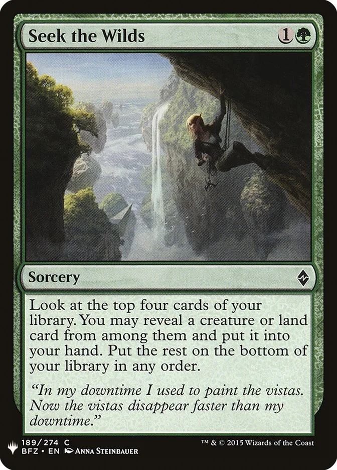 Seek the Wilds (The List) - Magic: The Gathering in TCG Land