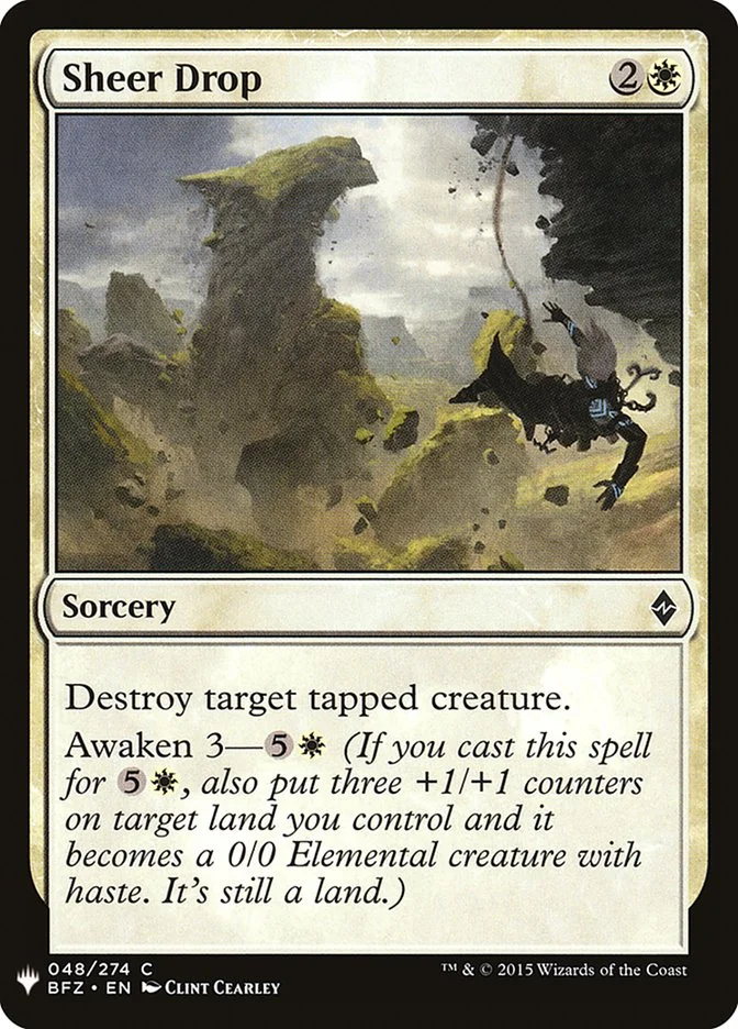 Sheer Drop (The List) - Magic: The Gathering in TCG Land