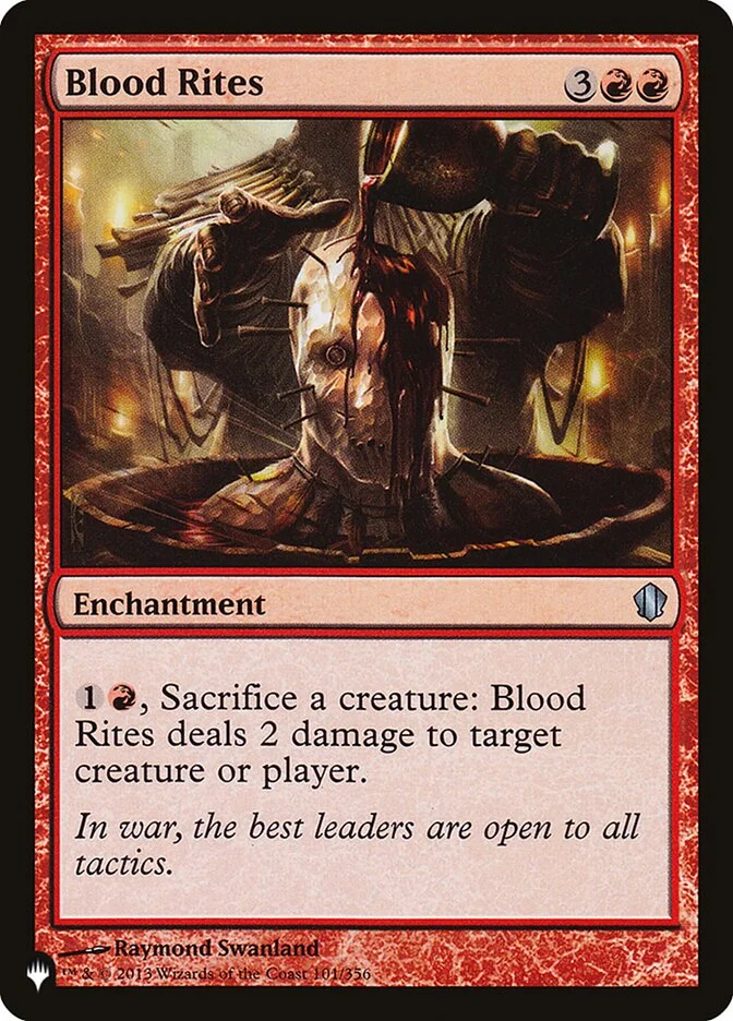 Blood Rites (The List) - Magic: The Gathering in TCG Land