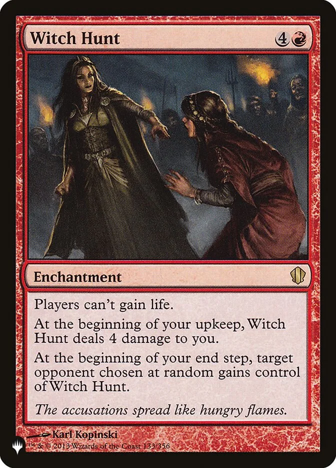 Witch Hunt (The List) - Magic: The Gathering in TCG Land