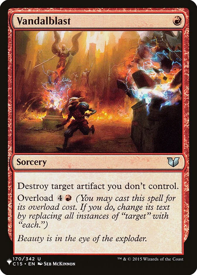 Vandalblast (The List) - Magic: The Gathering in TCG Land