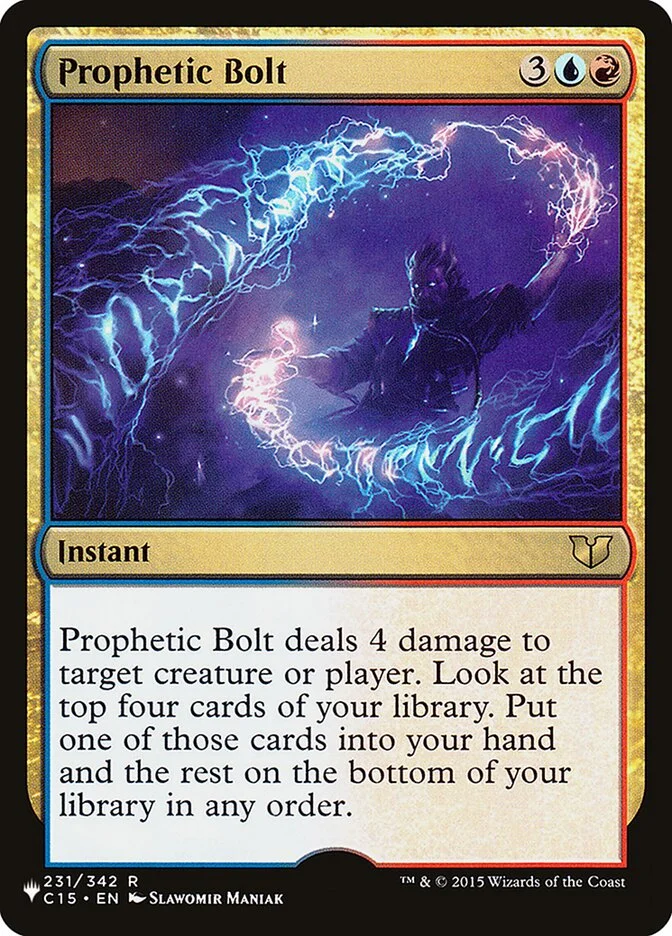 Prophetic Bolt (The List) - Magic: The Gathering in TCG Land México