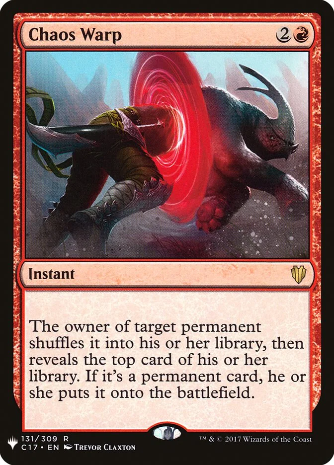 Chaos Warp (The List) - Magic: The Gathering in TCG Land