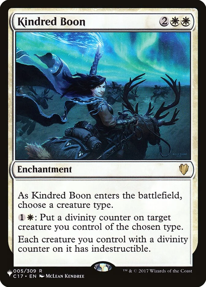 Kindred Boon (The List) - Magic: The Gathering in TCG Land