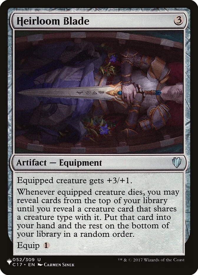 Heirloom Blade (The List) - Magic: The Gathering in TCG Land