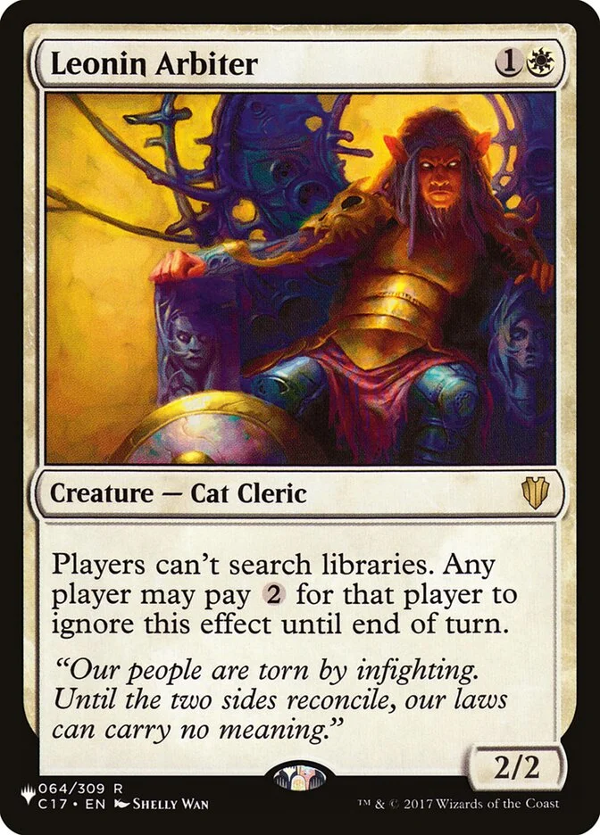 Leonin Arbiter (The List) - Magic: The Gathering in TCG Land
