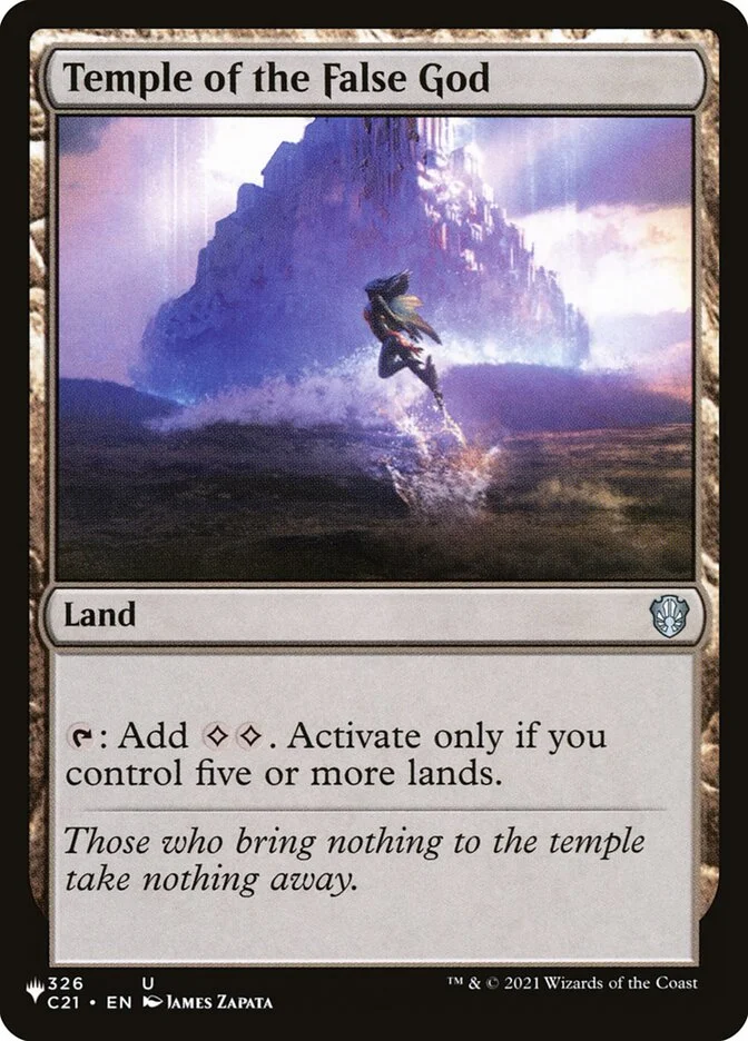 Temple of the False God (The List) - Magic: The Gathering in TCG Land