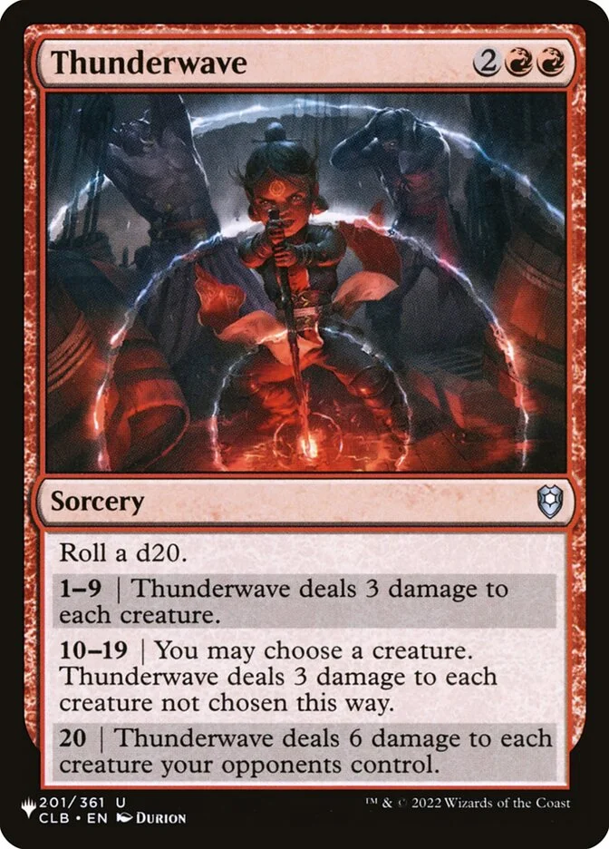 Thunderwave (The List) - Magic: The Gathering in TCG Land