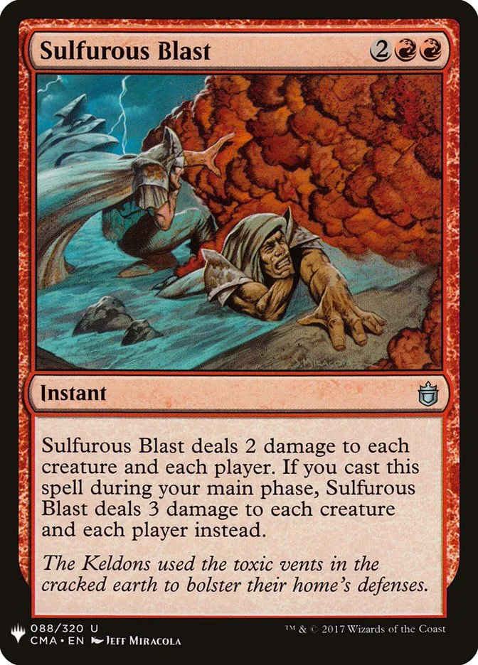 Sulfurous Blast (The List) - Magic: The Gathering in TCG Land