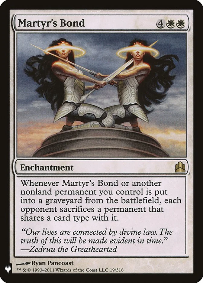 Martyr's Bond (The List) - Magic: The Gathering in TCG Land