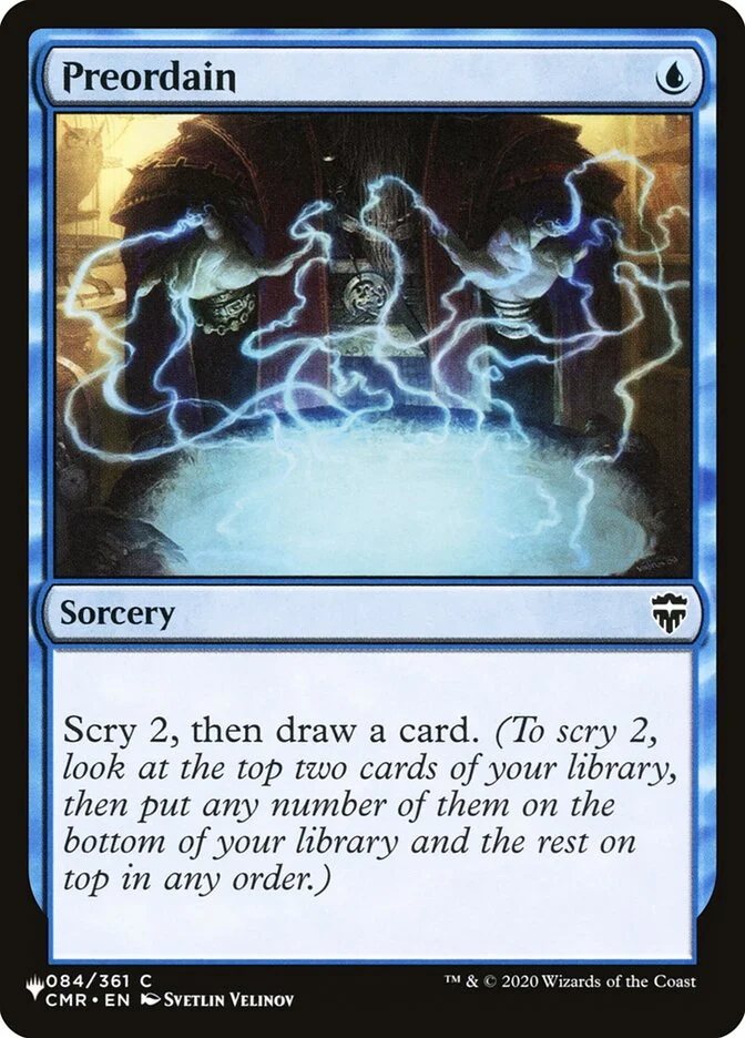 Preordain (The List) - Magic: The Gathering in TCG Land