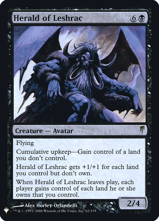 Herald of Leshrac (The List) - Magic: The Gathering in TCG Land