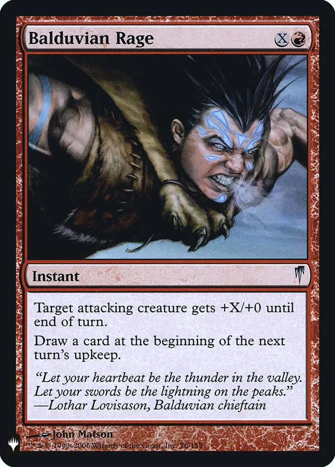 Balduvian Rage (The List) - Magic: The Gathering in TCG Land