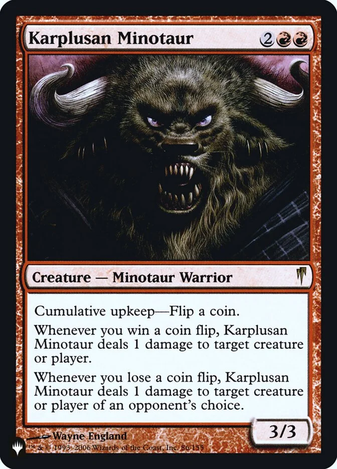 Karplusan Minotaur (The List) - Magic: The Gathering in TCG Land