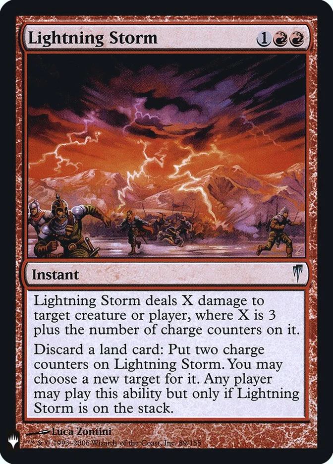 Lightning Storm (The List) - Magic: The Gathering in TCG Land