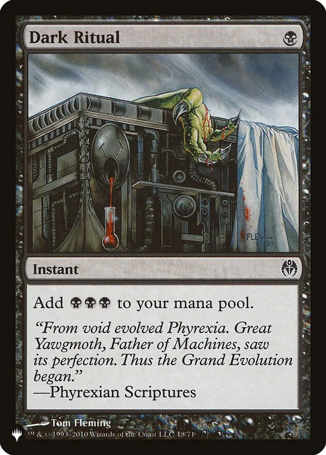 Dark Ritual (The List) - Magic: The Gathering in TCG Land
