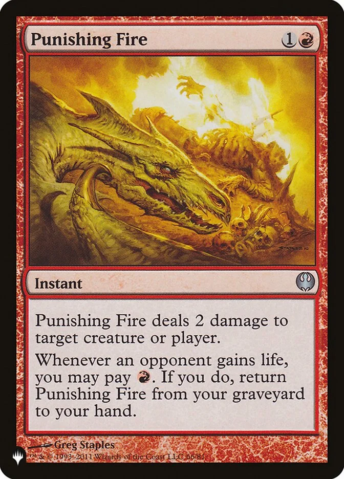 Punishing Fire (The List) - Magic: The Gathering in TCG Land México