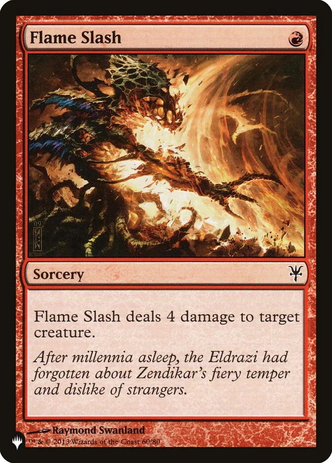 Flame Slash (The List) - Magic: The Gathering in TCG Land