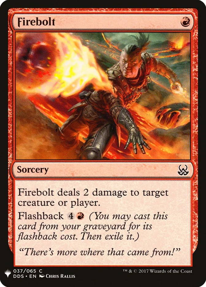 Firebolt (The List) - Magic: The Gathering in TCG Land México