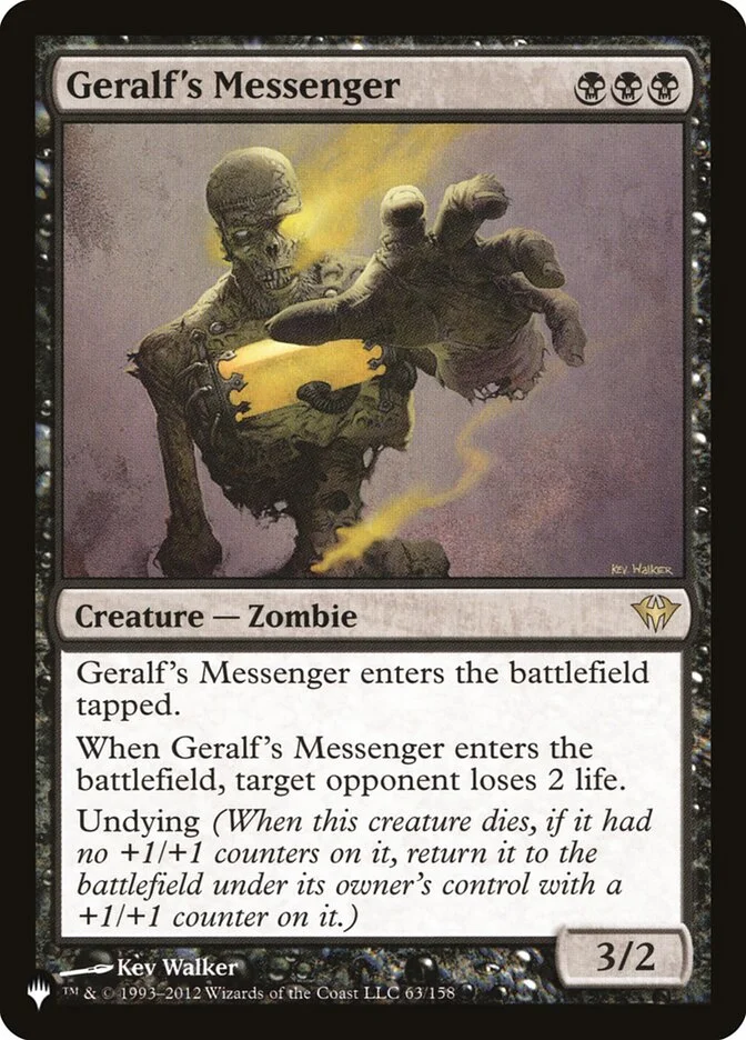 Geralf's Messenger (The List) - Magic: The Gathering in TCG Land