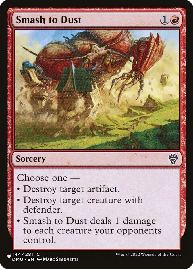 Smash to Dust (The List) - Magic: The Gathering in TCG Land