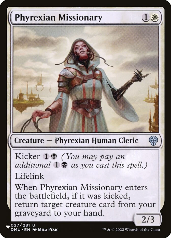 Phyrexian Missionary (The List) - Magic: The Gathering in TCG Land México