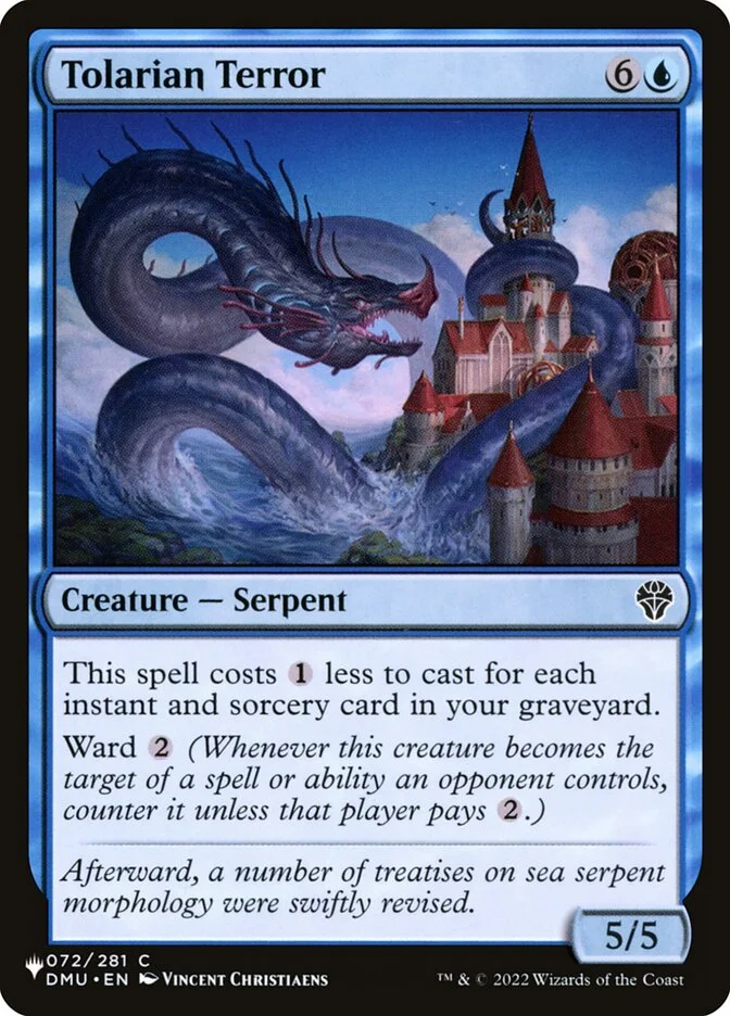 Tolarian Terror (The List) - Magic: The Gathering in TCG Land