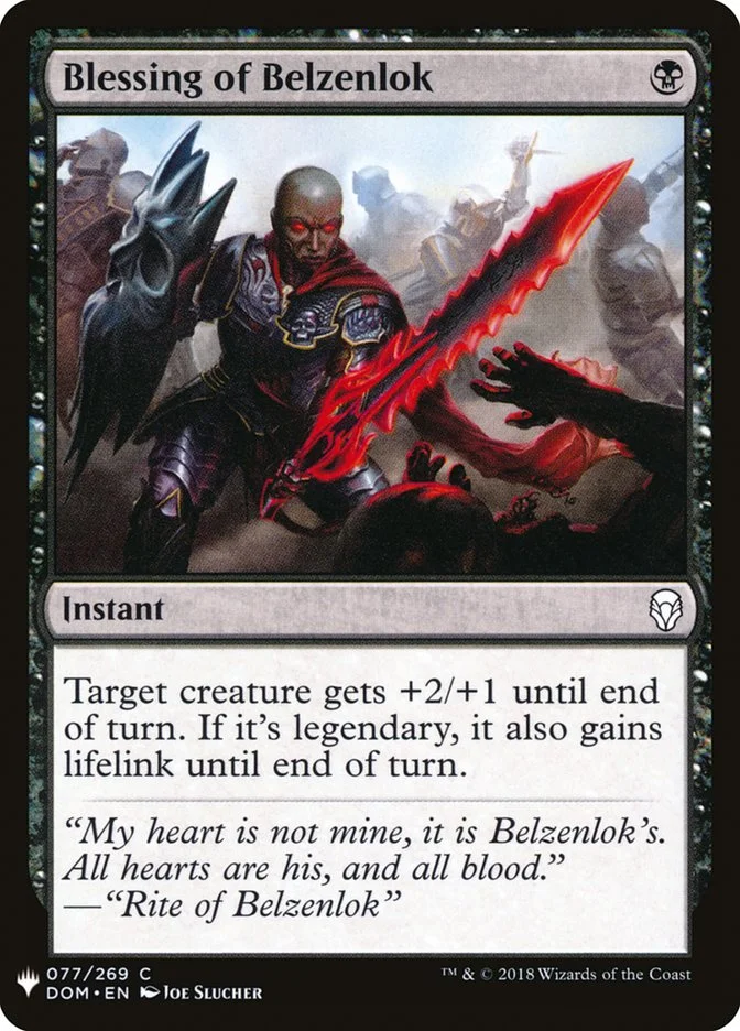 Blessing of Belzenlok (The List) - Magic: The Gathering in TCG Land