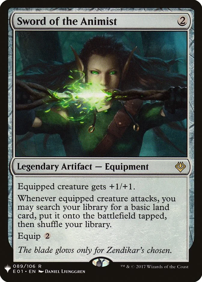 Sword of the Animist (The List) - Magic: The Gathering in TCG Land